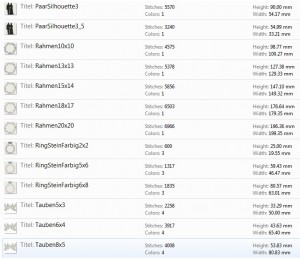 Stickserie - Der schönste Tag